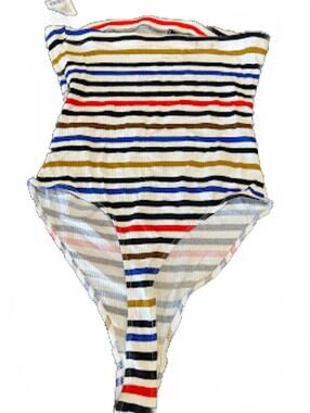 Urban Outfitters Stripe Tube Bodysuit NWT